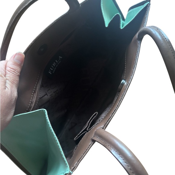 Furla Brown Shoulder Bag with Curved Design - Picture 4 of 4